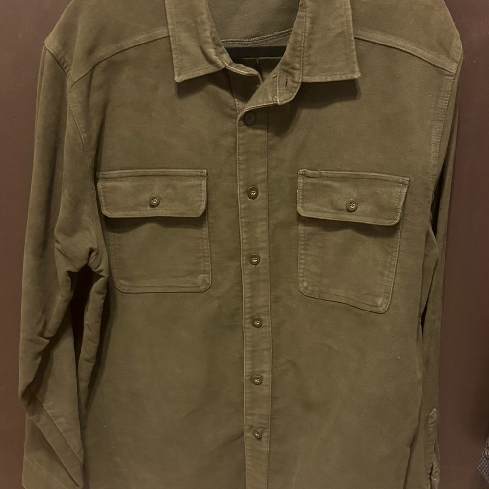Kavu Olive Green Casual Button Down Shirt